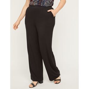 Plus Size Women's AnyWear Wide Leg Pant by Catherines in Black (Size 2X)